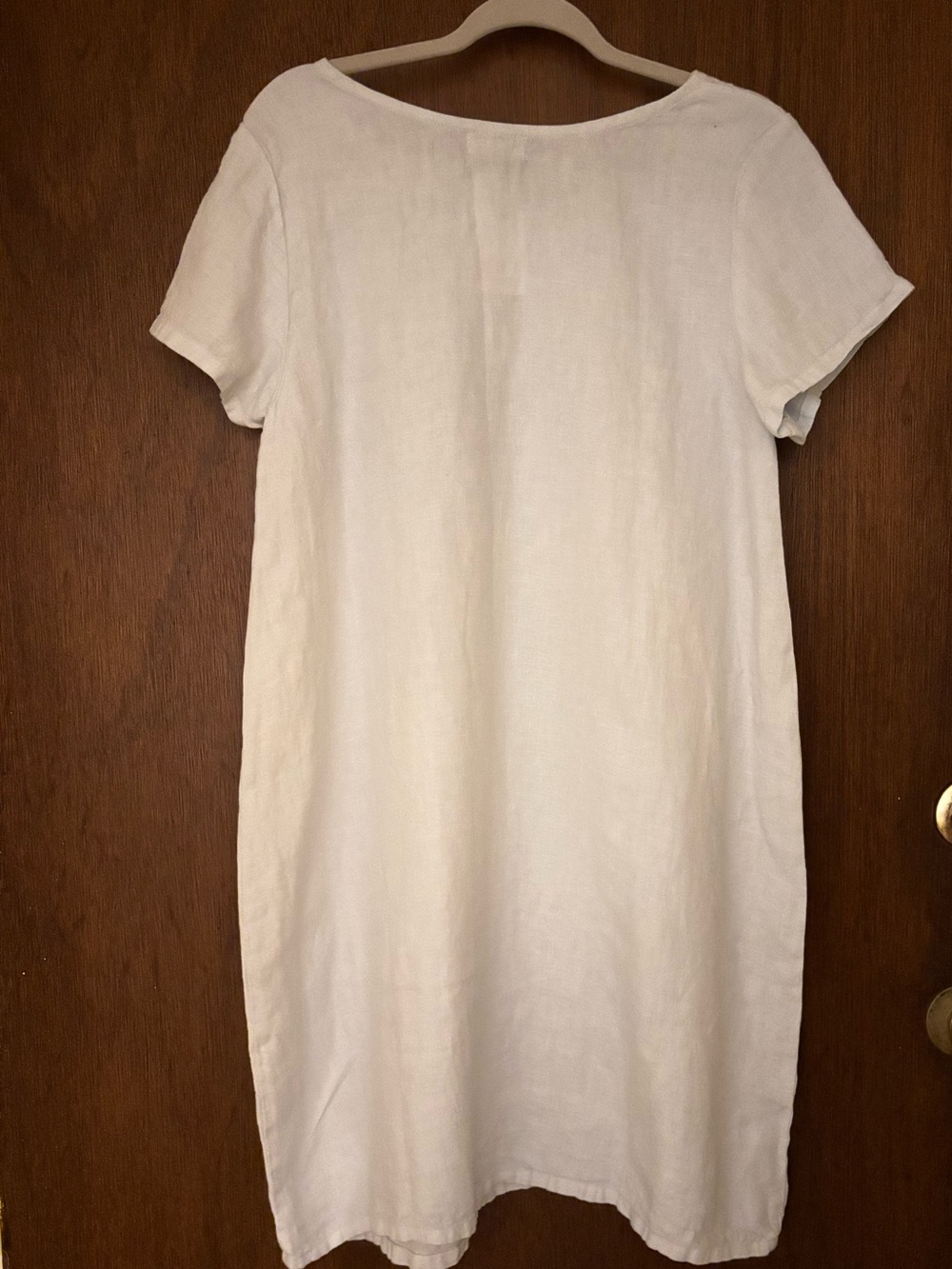 NWT CP Shades Short Sleeve Linen Shift Dress in Pale Blue - Picture 5 of 5